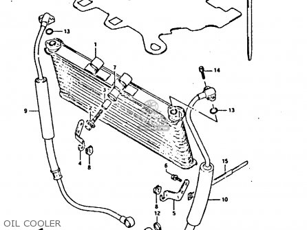 OIL COOLER - GSX750F 1993 (P) (E01 E02 E04 E18 E21 E22 E24 E25 E30 E34 E53)