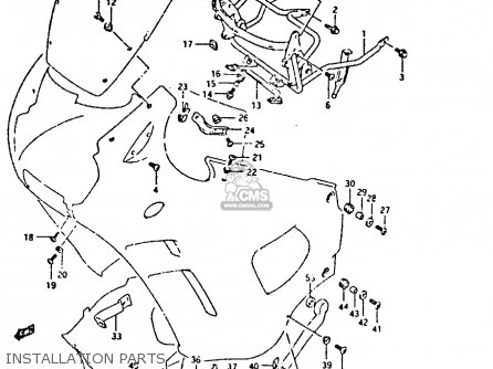 INSTALLATION PARTS - GSX750F 1993 (P) (E01 E02 E04 E18 E21 E22 E24 E25 E30 E34 E53)