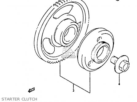 STARTER CLUTCH - GSX750F 1993 (P) (E01 E02 E04 E18 E21 E22 E24 E25 E30 E34 E53)