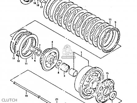 CLUTCH - GSX750F 1994 (R) (E01 E02 E15 E16 E17 E18 E21 22 24 25 34 39 53)