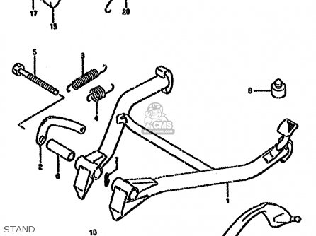 STAND - GSX750F 1996 (T) (E02 E04 E18 E22 E24 E25 E34)