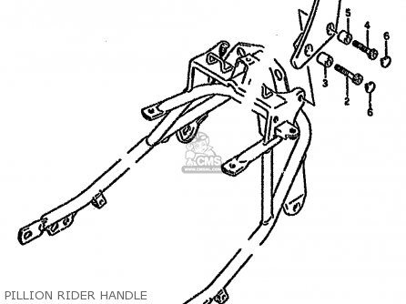 PILLION RIDER HANDLE - GSX750F 1996 (T) (E02 E04 E18 E22 E24 E25 E34)