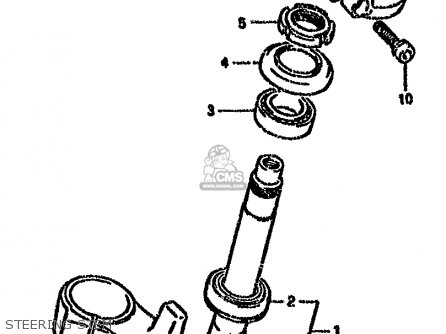 STEERING STEM - GSX750F 1996 (T) (E02 E04 E18 E22 E24 E25 E34)