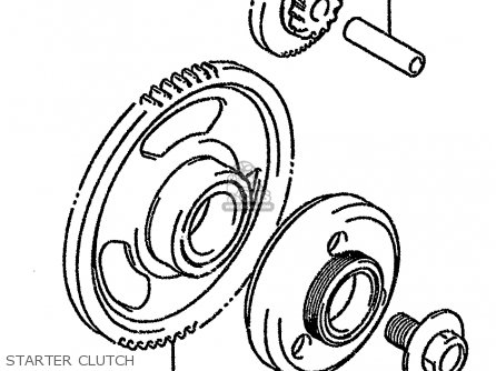 STARTER CLUTCH - GSX750F 1996 (T) (E02 E04 E18 E22 E24 E25 E34)