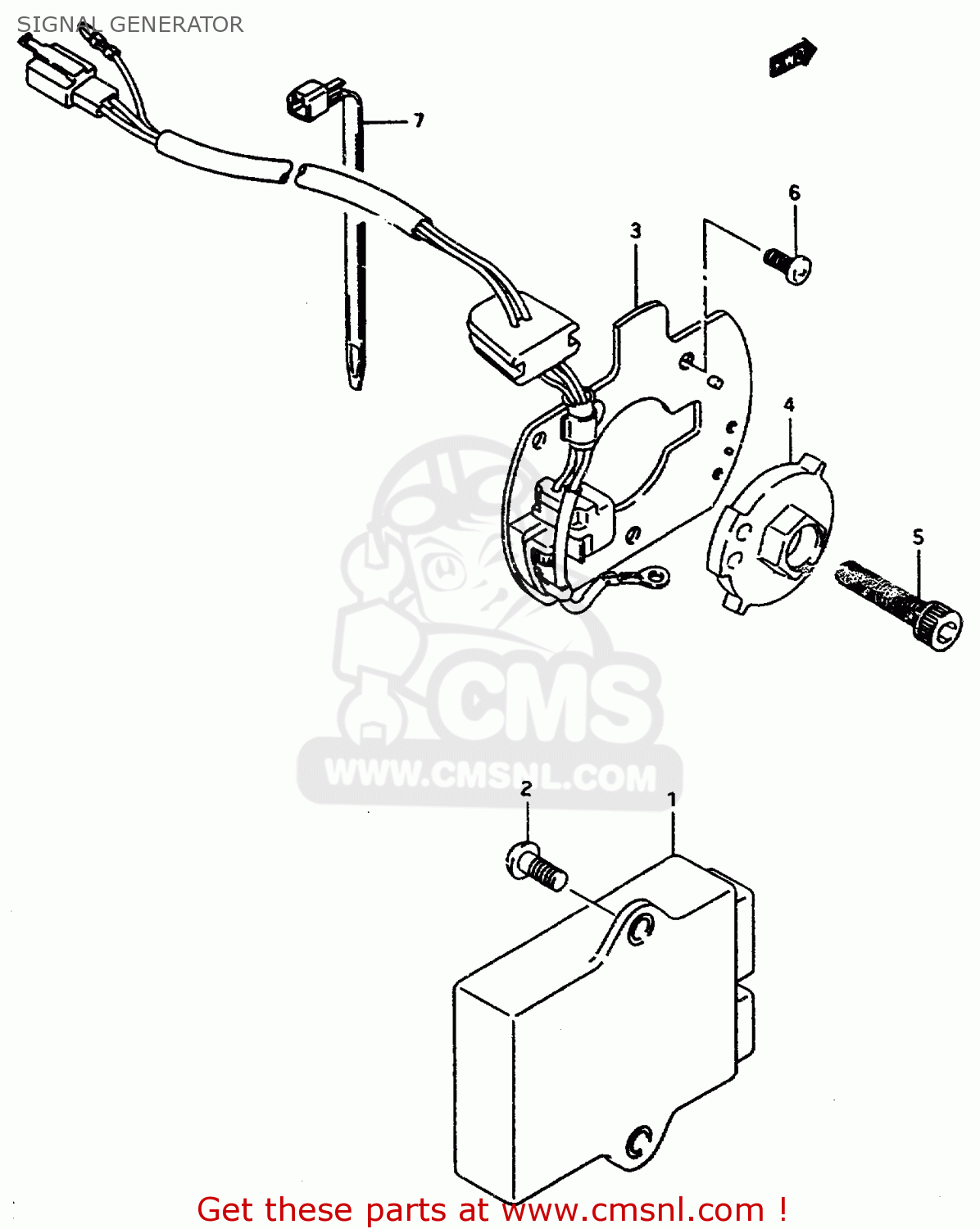 SIGNAL GENERATOR GSX750F 1997 (V) (E04 E18 E22 E24 E25 E34) P37