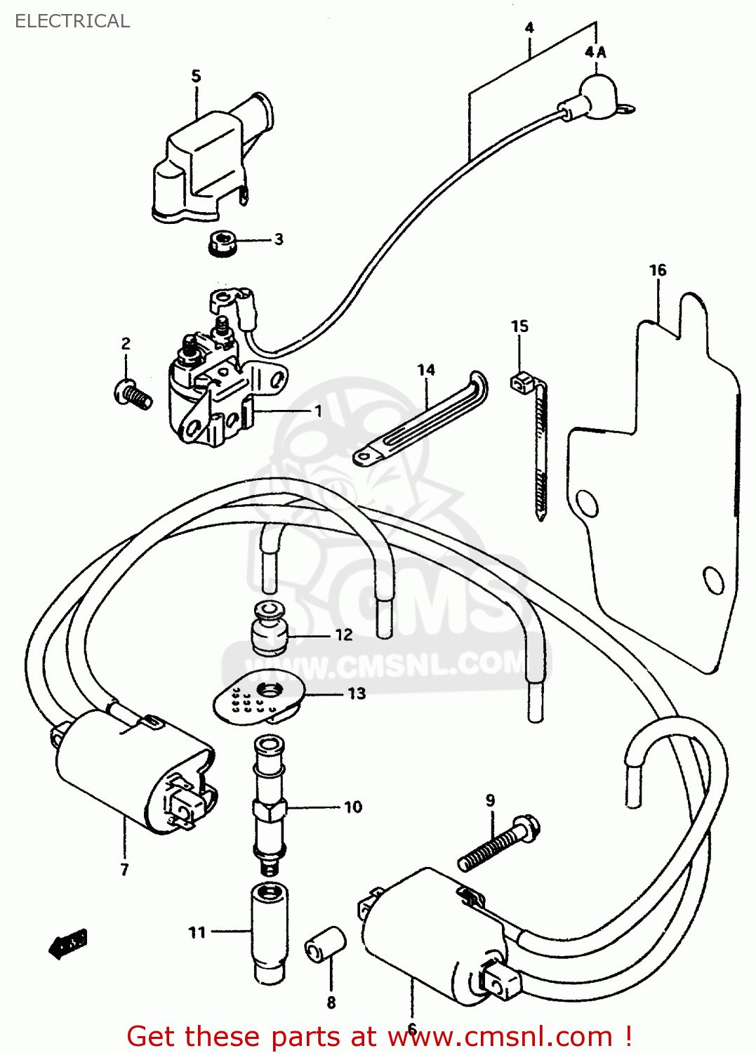 ELECTRICAL GSX750F 1997 (V) (E04 E18 E22 E24 E25 E34) P37