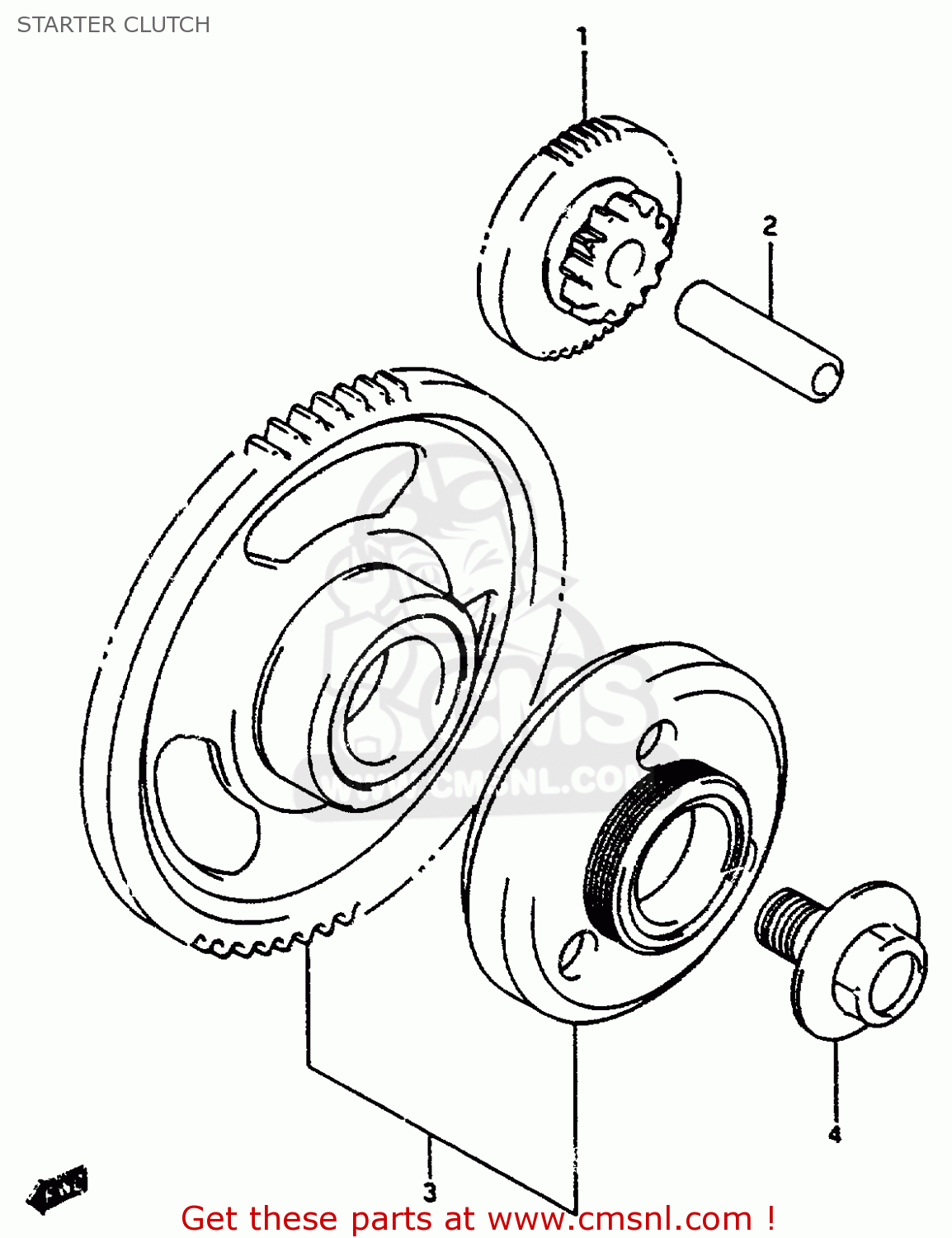 STARTER CLUTCH GSX750F 1997 (V) (E04 E18 E22 E24 E25 E34) P37