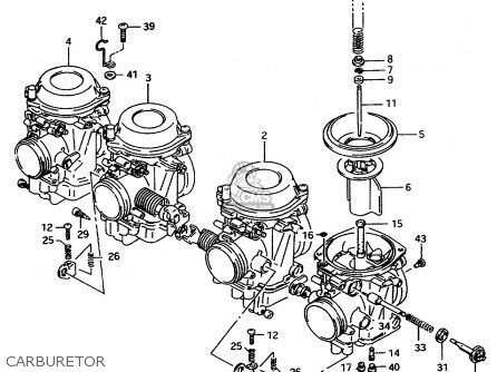 CARBURETOR - GSX750F 1997 (V) (E04 E18 E22 E24 E25 E34) P37