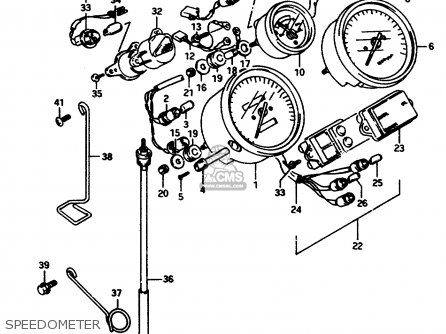 SPEEDOMETER - GSX750F 1997 (V) (E04 E18 E22 E24 E25 E34) P37