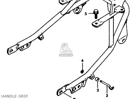 HANDLE GRIP - GSX750F 1997 (V) (E04 E18 E22 E24 E25 E34) P37