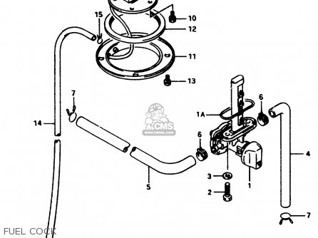 FUEL COCK - GSX750F 1997 (V) (E04 E18 E22 E24 E25 E34) P37