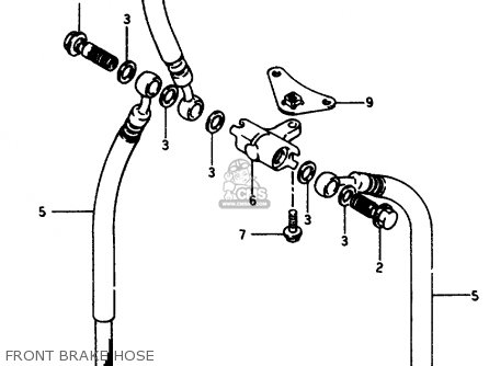FRONT BRAKE HOSE - GSX750F 1997 (V) (E04 E18 E22 E24 E25 E34) P37