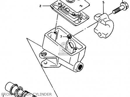 FRONT MASTER CYLINDER - GSX750F 1997 (V) (E04 E18 E22 E24 E25 E34) P37