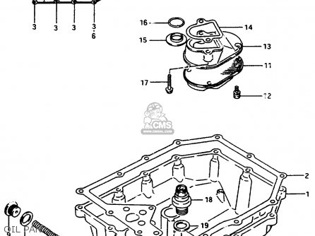 OIL PAN - GSX750F 1997 (V) (E04 E18 E22 E24 E25 E34) P37