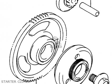 STARTER CLUTCH - GSX750F 1997 (V) (E04 E18 E22 E24 E25 E34) P37
