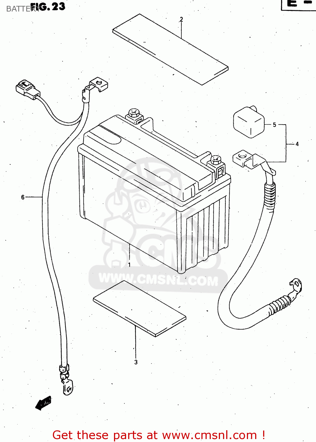 BATTERY GSX750F 1998 (W) (E02 E04 E17 E18 E22 E24 E25 E34) P37