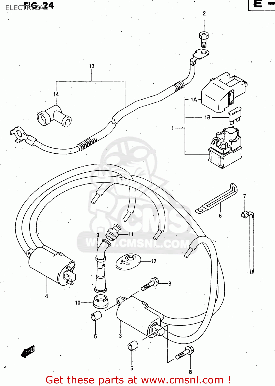 ELECTRICAL GSX750F 1998 (W) (E02 E04 E17 E18 E22 E24 E25 E34) P37