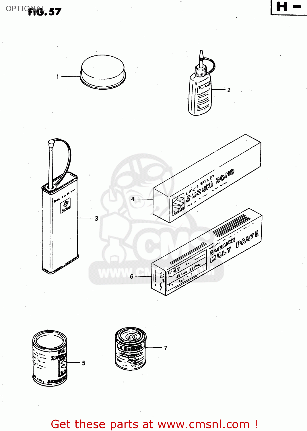 OPTIONAL GSX750F 1998 (W) (E02 E04 E17 E18 E22 E24 E25 E34) P37