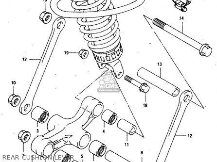 REAR CUSHION LEVER - GSX750F 1998 (W) (E02 E04 E17 E18 E22 E24 E25 E34) P37