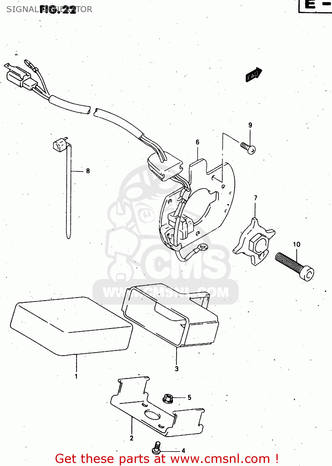 SIGNAL GENERATOR GSX750F 1999 (X) (E02 E04 E17 E18 E22 E24 E25 E34)