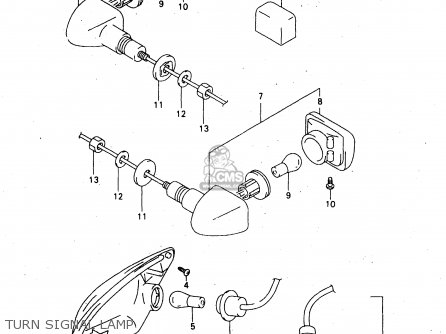 TURN SIGNAL LAMP - GSX750F 1999 (X) (E02 E04 E17 E18 E22 E24 E25 E34)
