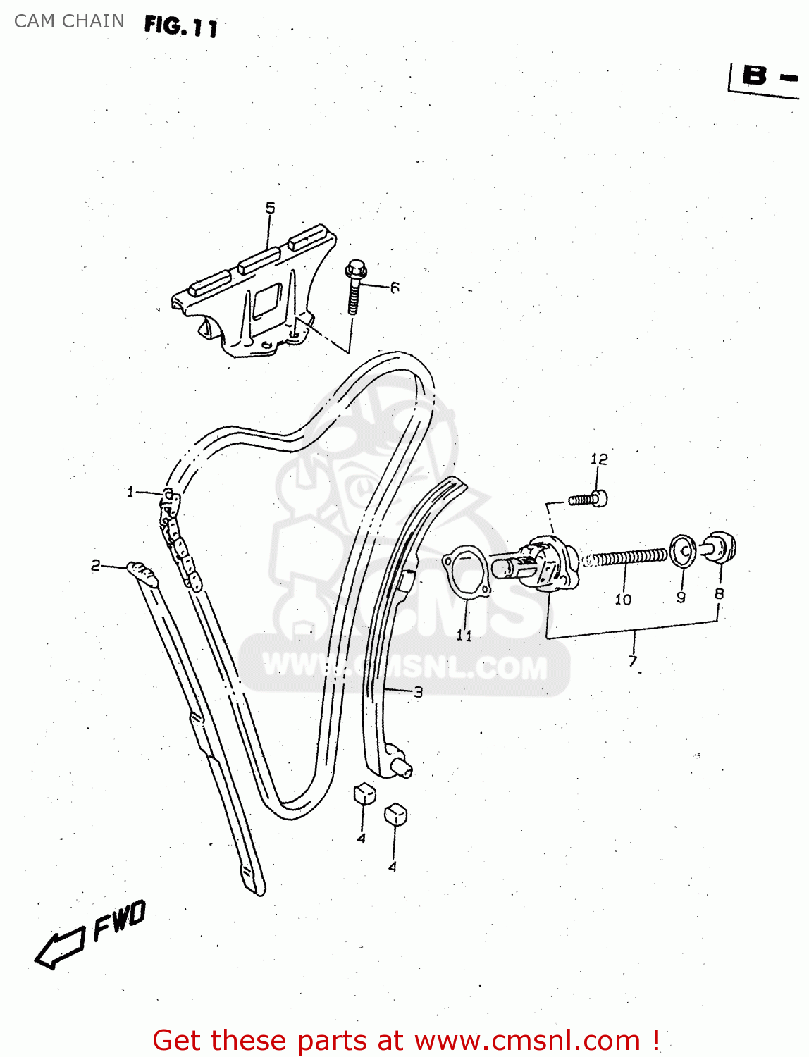 CAM CHAIN GSX750F 2000 (Y)