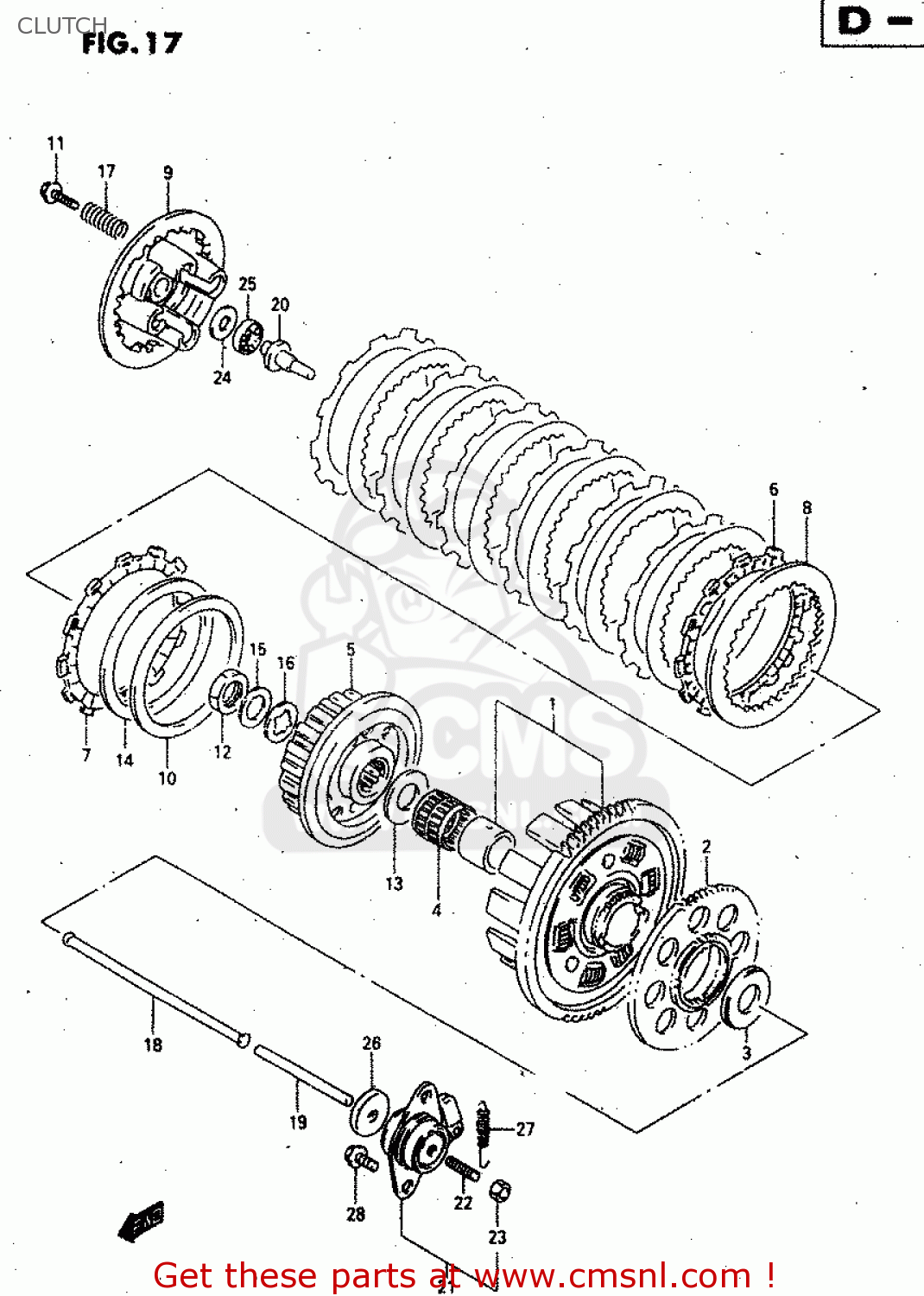 CLUTCH GSX750F 2000 (Y)