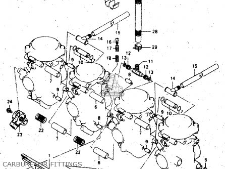 CARBURETOR FITTINGS - GSX750F 2000 (Y)