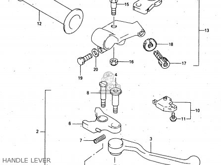 HANDLE LEVER - GSX750F 2000 (Y)