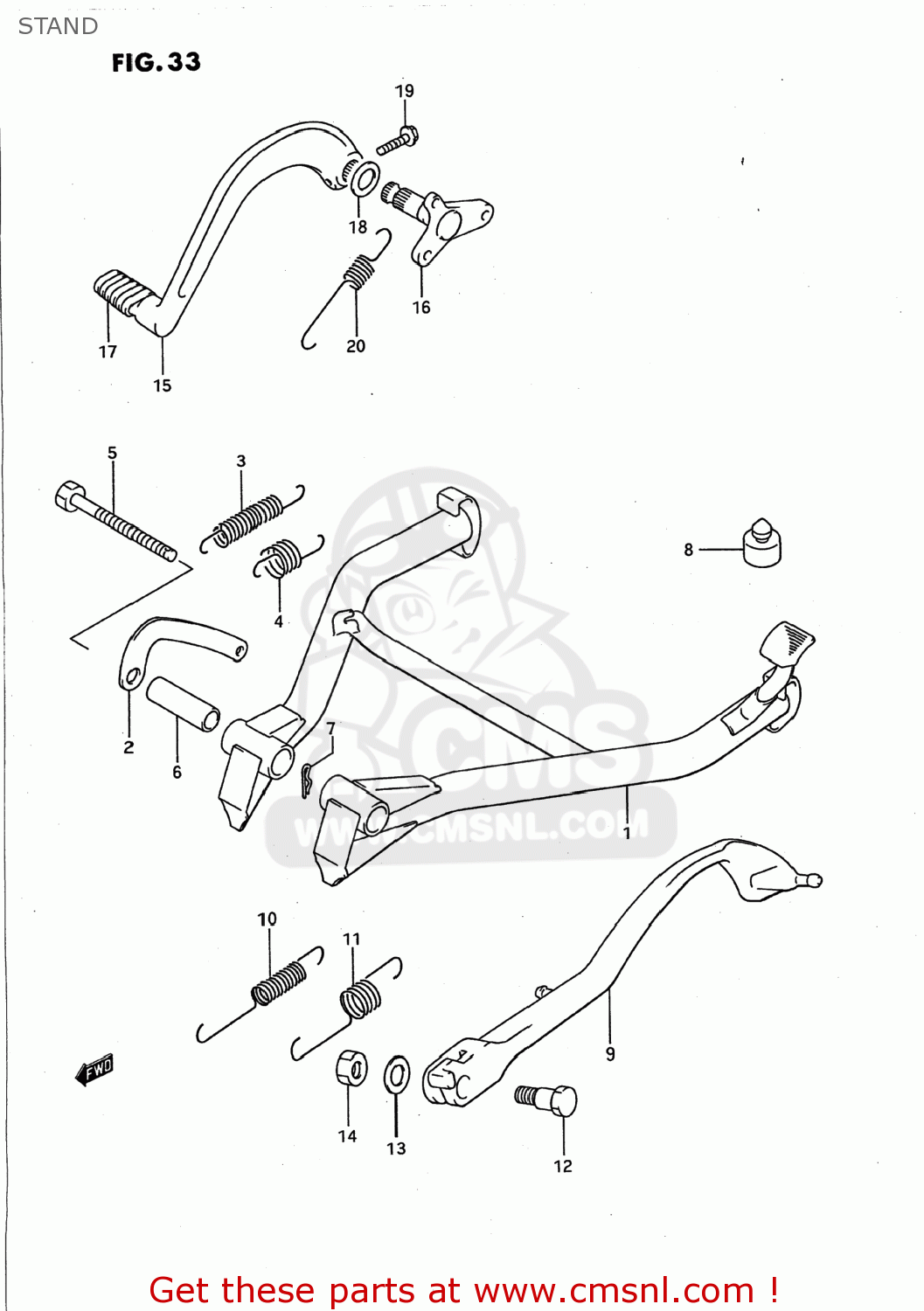 STAND GSX750F KATANA 1989 (K) USA (E03)