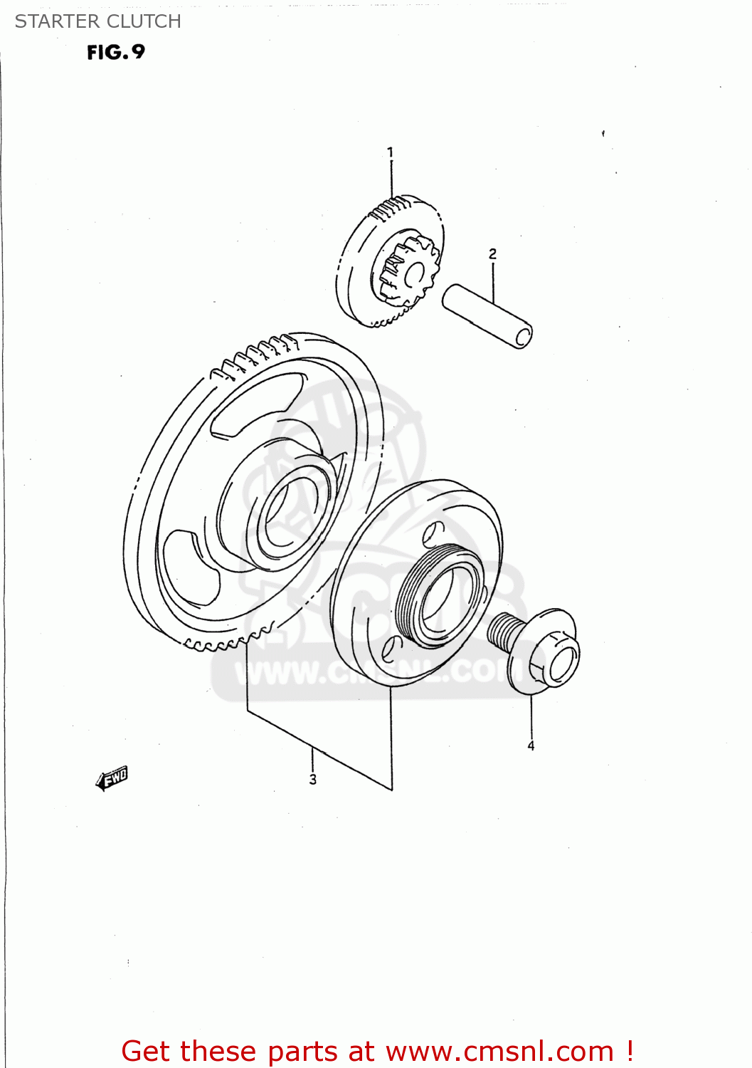 STARTER CLUTCH GSX750F KATANA 1989 (K) USA (E03)