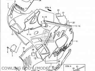 COWLING BODY (MODEL N) - GSX750F KATANA 1989 (K) USA (E03)