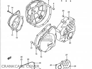 CRANKCASE COVER - GSX750F KATANA 1989 (K) USA (E03)