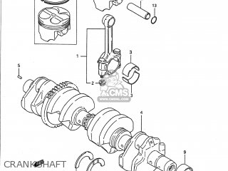 CRANKSHAFT - GSX750F KATANA 1989 (K) USA (E03)