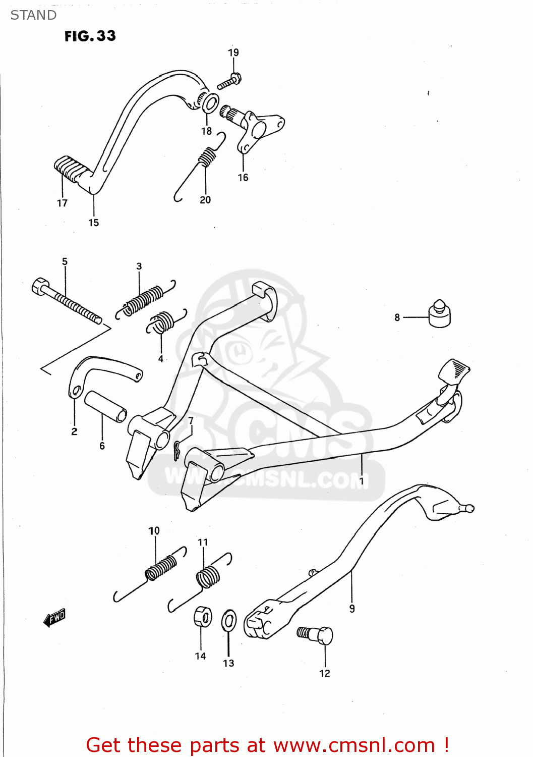 STAND GSX750F KATANA 1990 (L) USA (E03)