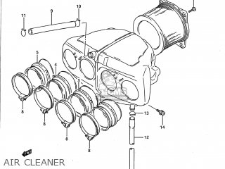 AIR CLEANER - GSX750F KATANA 1990 (L) USA (E03)