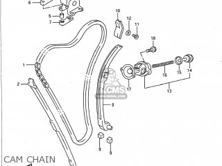 CAM CHAIN - GSX750F KATANA 1990 (L) USA (E03)