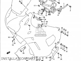 INSTALLATION PARTS - GSX750F KATANA 1990 (L) USA (E03)