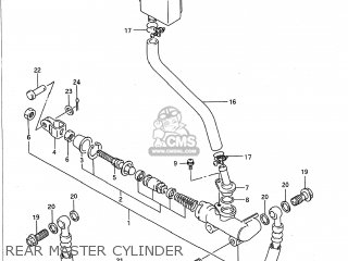 REAR MASTER CYLINDER - GSX750F KATANA 1990 (L) USA (E03)