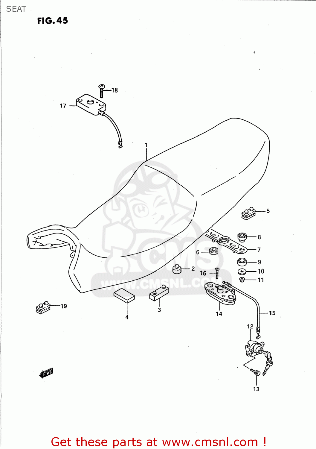 SEAT GSX750F KATANA 1991 (M) USA (E03)