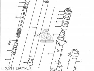 FRONT DAMPER - GSX750F KATANA 1992 (N) USA (E03)