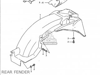 REAR FENDER - GSX750F KATANA 1992 (N) USA (E03)