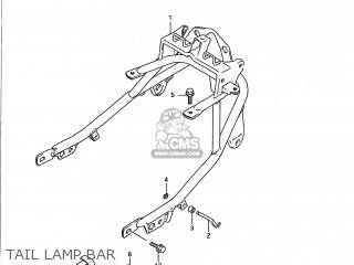 TAIL LAMP BAR - GSX750F KATANA 1992 (N) USA (E03)