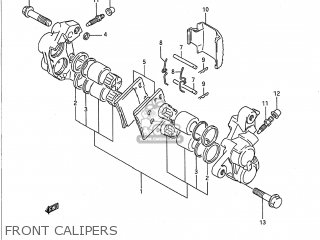FRONT CALIPERS - GSX750F KATANA 1993 (P) USA (E03)