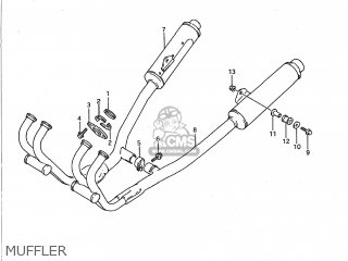 MUFFLER - GSX750F KATANA 1993 (P) USA (E03)