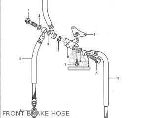 FRONT BRAKE HOSE - GSX750F KATANA 1994 (R) USA (E03)