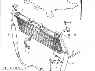 OIL COOLER - GSX750F KATANA 1994 (R) USA (E03)