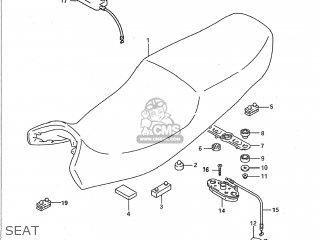 SEAT - GSX750F KATANA 1994 (R) USA (E03)