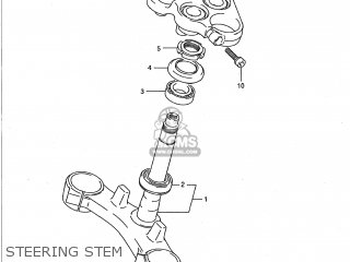 STEERING STEM - GSX750F KATANA 1994 (R) USA (E03)