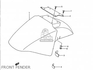 FRONT FENDER - GSX750F KATANA 1995 (S) USA (E03)